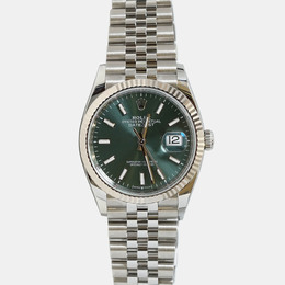 Rolex Datejust 126234-0051 - Green Dial Stainless Steel Women's Watch