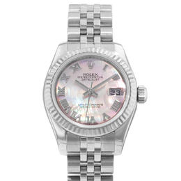 Pre-owned Rolex Datejust 26 Automatic Chronometer Ladies Watch 179174 bkmrj