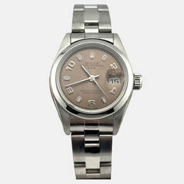 Rolex Datejust 79160 Women's Pink Dial Stainless Steel Watch Ref 12219