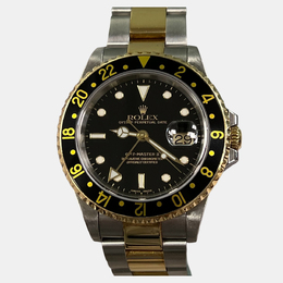 Rolex GMT Master II 16713 Automatic Black Dial Two-tone 18K Yellow Gold and Stainless Steel Men's Watch