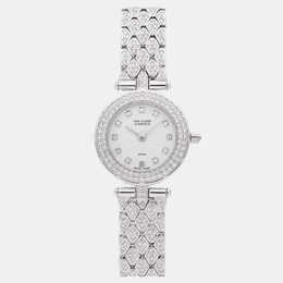 Van Cleef & Arpels Arpels Sports 33607 B2 Quartz Diamond Stainless Steel Women's Wristwatch