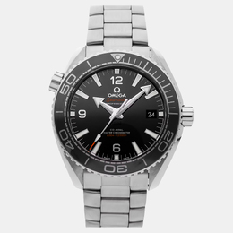 Pre-Owned Omega Seamaster Planet Ocean 600M 215.30.44.21.01.001 Black Automatic Stainless Steel Men's Wristwatch 43 mm 1223307