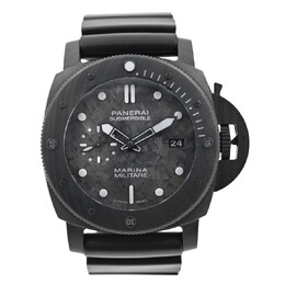 Pre-owned Panerai Submersible Black Dial Mens Watch pam02979