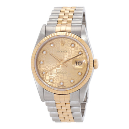 Pre-owned Rolex Datejust Automatic Diamond Mens Watch 16233 CJDJ 16233cjdj-4