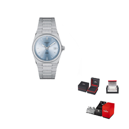 Tissot Часы PRX Super Player Series Quartz Movement Women's Watch 35mm Blue Dial Stainless Steel Case Stainless Steel Strap, Blue Dial t137.210.11.351.00 | blue dial