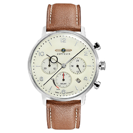 Zeppelin Часы Hindenburg Collection Quartz Movement Men's Watch Wrist Watch White Dial Stainless Steel Case, 8086-5 m pan 8086-4 | 8086-5 m pan