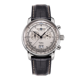 Zeppelin Часы Quartz Movement Men's Watch Watch 42 Silver Dial, 7690-1 zeppelin7690-1