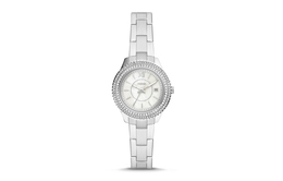 Fossil Часы Wrist Watch Quartz Movement Stainless Steel Strap 30mm White Dial Women's Watch es5137