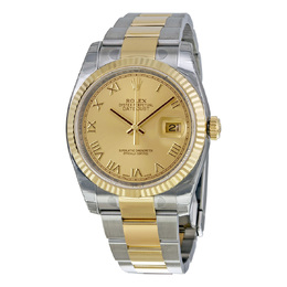 Pre-owned Rolex Oyster Perpetual 116233CRO Champagner-Dial Herrenuhr