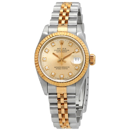 Gebrauchte Rolex Datejust Automatik Uhren mit Diamantbesatz, Ref. 69173CDJ