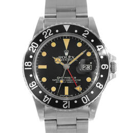 Gebrauchte Rolex GMT-Master, Automatische Chronometeruhr mit zwei Zeitzonen, Analoganzeige Schwarz, Herrenmodell 16750 BKSO