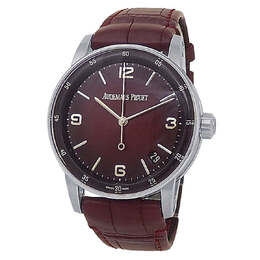 Pre-owned Audemars Piguet Code 11.59 Smoked lacquered burgundy Dial Mens Watch 15210bc.oo.a068cr.01