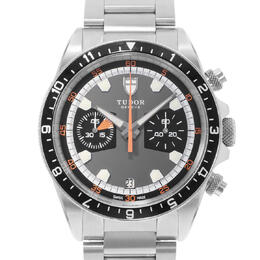 Pre-owned Tudor Heritage Chrono Chronograph Automatic Grey Dial Mens Watch 70330n