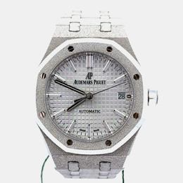 Audemars Piguet Royal Oak 15454BC.GG.1259BC.01 Automatic Silver 18K White Gold Women’s Wristwatch 37 mm 1229325