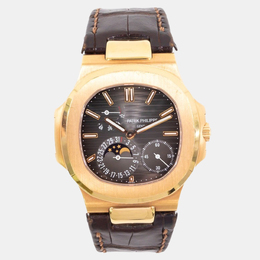 Patek Philippe Nautilus 5712R-001 Automatic Brown 18k Rose Gold Men's Wristwatch 40 mm 1234670