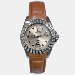 Tudor Prince Date 79430P Automatic Silver diamonds Stainless Steel Women's Wristwatch 39 mm 1234812